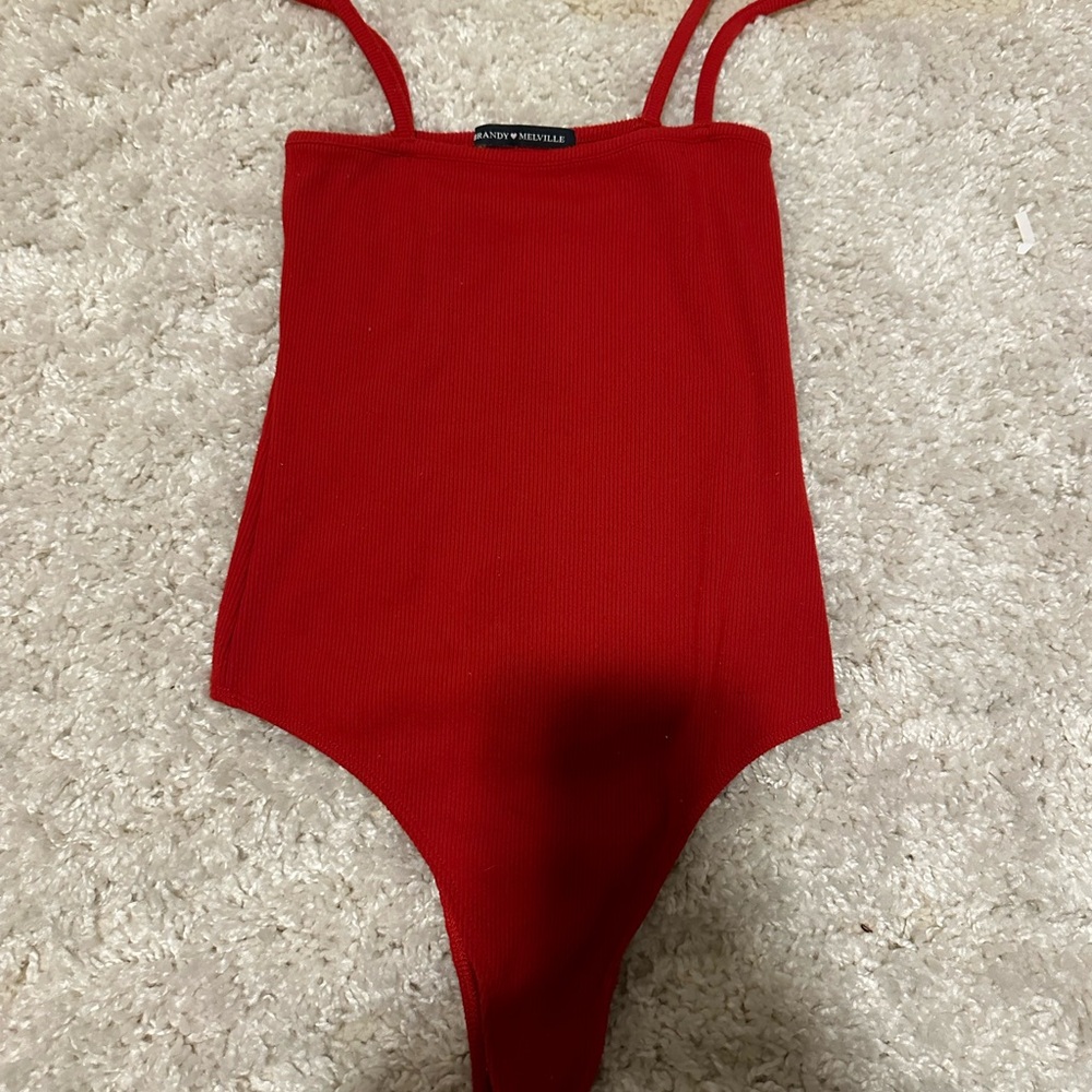 Brandy Melville Red Bodysuit